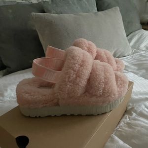 UGG fluff yeah platform slides